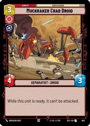 Muckraker Crab Droid (Foil) (645) [Secrets of Power] Foil Star Wars: Unlimited Single Disney