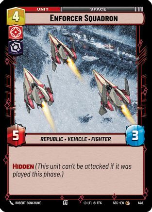 Enforcer Squadron (Foil) (648) [Secrets of Power] Foil Star Wars: Unlimited Single Disney