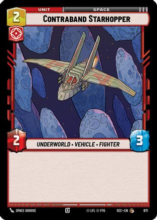 Contraband Starhopper (Foil) (671) [Secrets of Power] Foil Star Wars: Unlimited Single Disney
