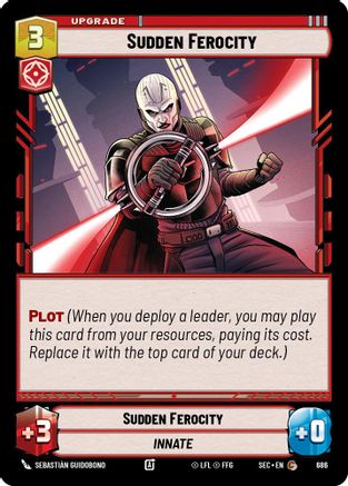 Sudden Ferocity (Foil) (686) [Secrets of Power] Foil Star Wars: Unlimited Single Disney