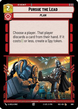 Pursue the Lead (Foil) (688) [Secrets of Power] Foil Star Wars: Unlimited Single Disney