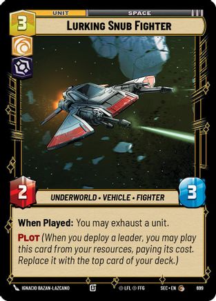 Lurking Snub Fighter (Foil) (699) [Secrets of Power] Foil Star Wars: Unlimited Single Disney