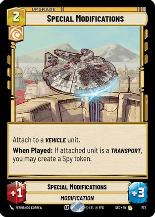 Special Modifications (Foil) (737) [Secrets of Power] Foil Star Wars: Unlimited Single Disney