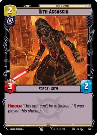 Sith Assassin (Foil) (748) [Secrets of Power] Foil Star Wars: Unlimited Single Disney