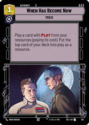 When Has Become Now (Foil) (755) [Secrets of Power] Foil Star Wars: Unlimited Single Disney