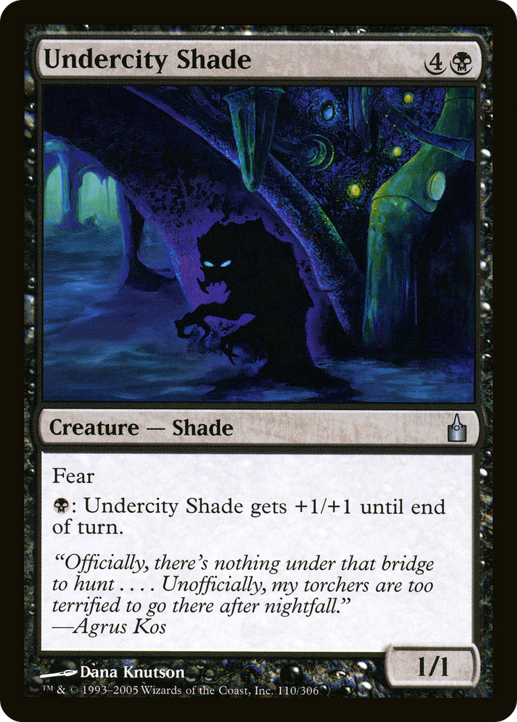 Undercity Shade (RAV-110) [Ravnica: City of Guilds] MTG Single Wizards of the Coast