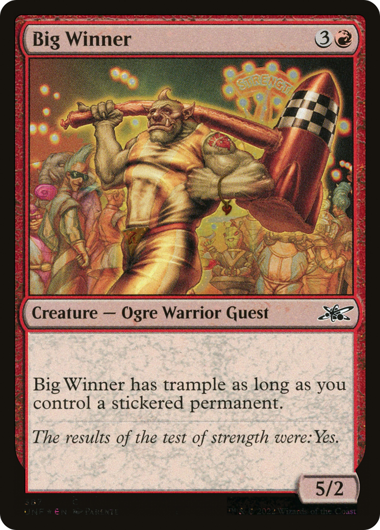 Big Winner (Galaxy Foil) (UNF-387) [Unfinity] Foil MTG Single Wizards of the Coast