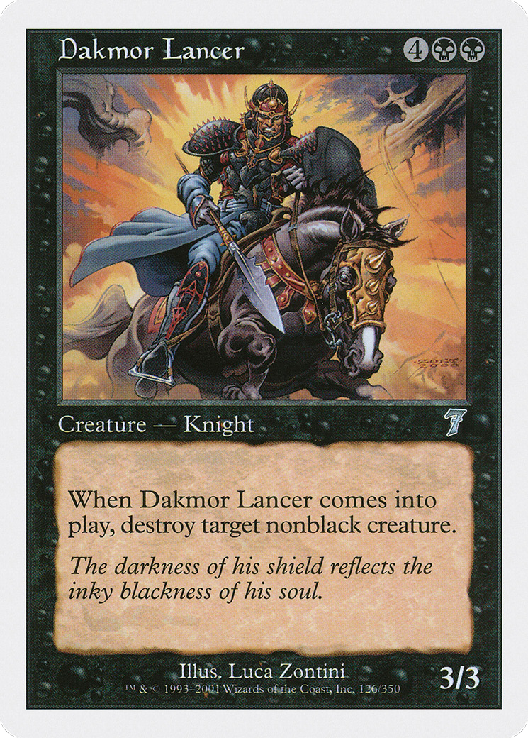 Dakmor Lancer (7ED-126) [7th Edition] Foil MTG Single Wizards of the Coast
