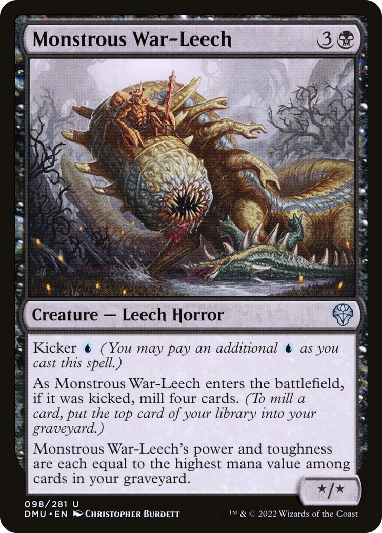Monstrous War-Leech (DMU-098) [Dominaria United] MTG Single Wizards of the Coast