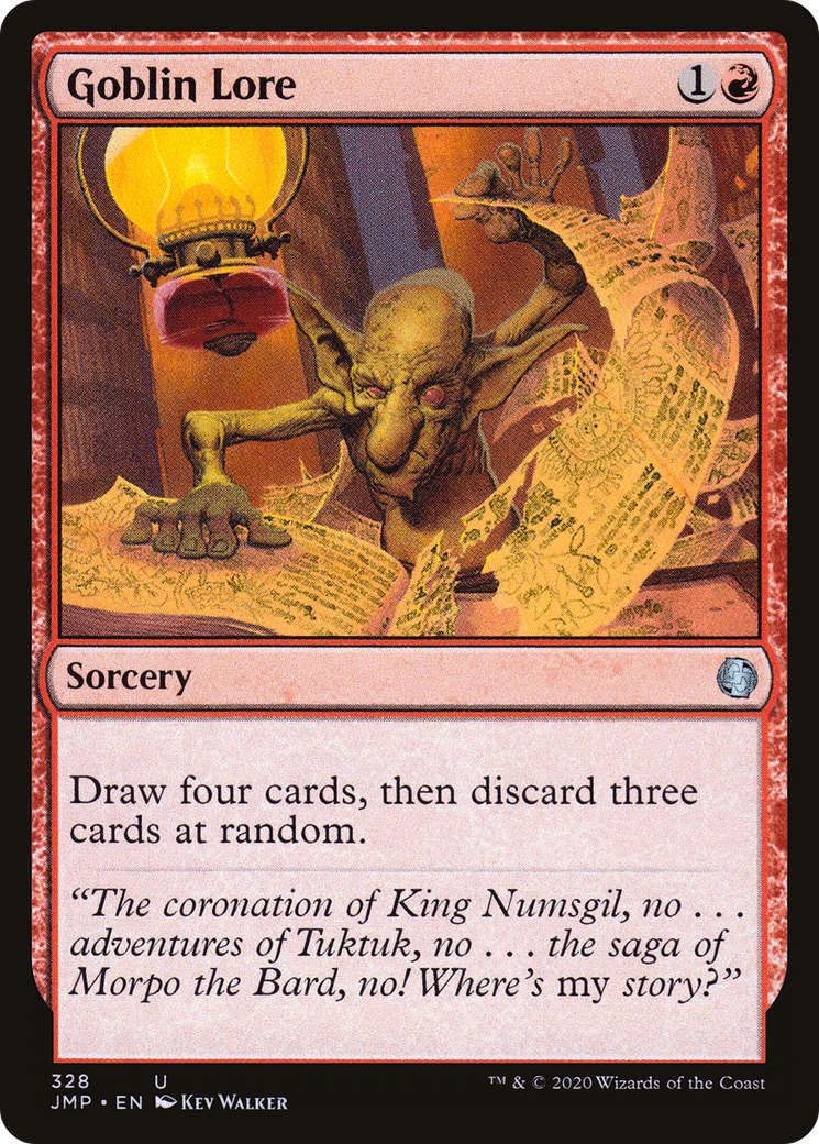 Goblin Lore (JMP-328) [Jumpstart] MTG Single Wizards of the Coast