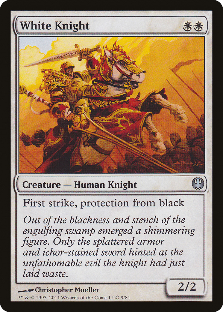 White Knight (DDG-009) [Misc] Duel Decks: Knights vs. Dragons MTG Single Wizards of the Coast