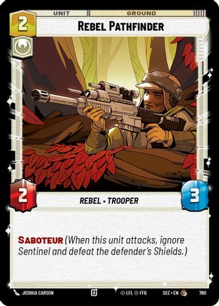 Rebel Pathfinder (Foil) (760) [Secrets of Power] Foil Star Wars: Unlimited Single Disney