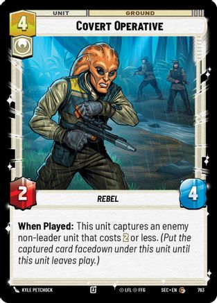 Covert Operative (Foil) (763) [Secrets of Power] Foil Star Wars: Unlimited Single Disney