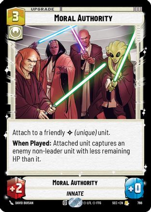 Moral Authority (Foil) (766) [Secrets of Power] Foil Star Wars: Unlimited Single Disney