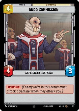 Ando Commission (Foil) (772) [Secrets of Power] Foil Star Wars: Unlimited Single Disney