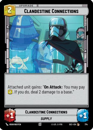 Clandestine Connections (Foil) (774) [Secrets of Power] Foil Star Wars: Unlimited Single Disney