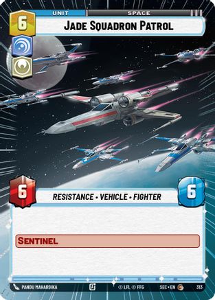 Jade Squadron Patrol (Hyperspace) (313) [Secrets of Power] Star Wars: Unlimited Single Disney