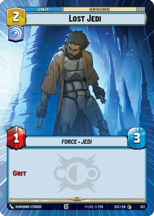 Lost Jedi (Hyperspace) (322) [Secrets of Power] Star Wars: Unlimited Single Disney