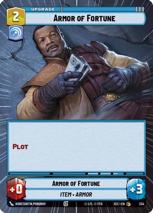 Armor of Fortune (Hyperspace) (334) [Secrets of Power] Star Wars: Unlimited Single Disney