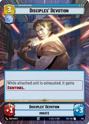Disciples' Devotion (Hyperspace) (335) [Secrets of Power] Star Wars: Unlimited Single Disney