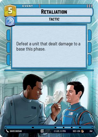 Retaliation (Hyperspace) (341) [Secrets of Power] Star Wars: Unlimited Single Disney