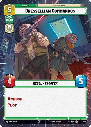Dressellian Commandos (Hyperspace) (364) [Secrets of Power] Star Wars: Unlimited Single Disney