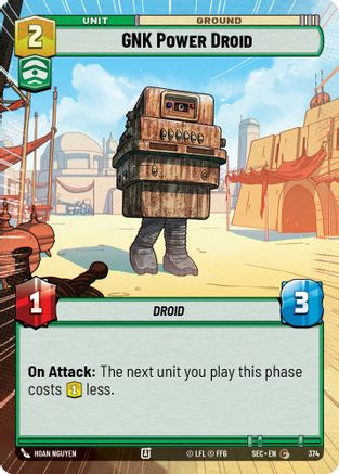 GNK Power Droid (Hyperspace) (374) [Secrets of Power] Star Wars: Unlimited Single Disney