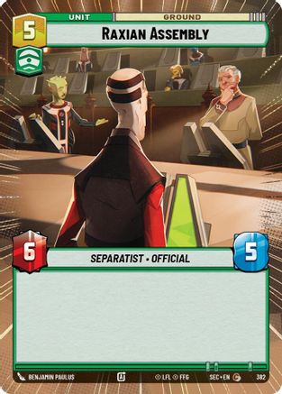 Raxian Assembly (Hyperspace) (382) [Secrets of Power] Star Wars: Unlimited Single Disney