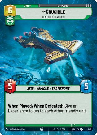 Crucible - Centuries of Wisdom (Hyperspace) (383) [Secrets of Power] Star Wars: Unlimited Single Disney
