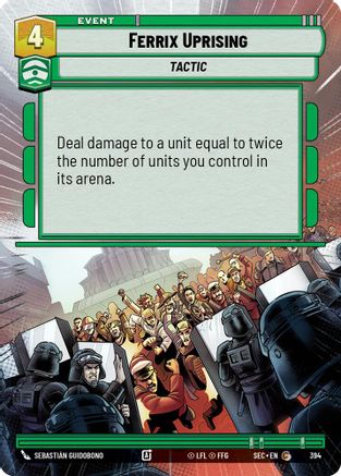 Ferrix Uprising (Hyperspace) (394) [Secrets of Power] Star Wars: Unlimited Single Disney