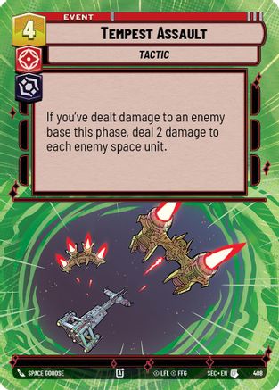 Tempest Assault (Hyperspace) (408) [Secrets of Power] Star Wars: Unlimited Single Disney
