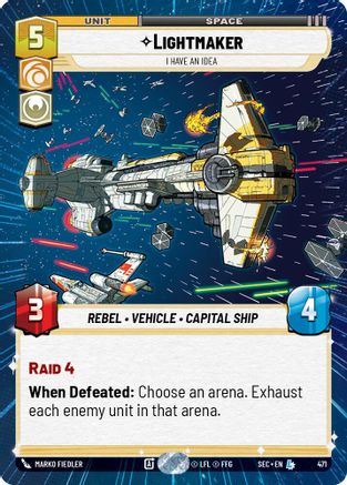 Lightmaker - I Have An Idea (Hyperspace) (471) [Secrets of Power] Star Wars: Unlimited Single Disney