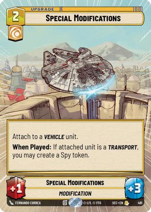 Special Modifications (Hyperspace) (491) [Secrets of Power] Star Wars: Unlimited Single Disney