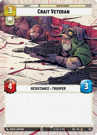 Crait Veteran (Hyperspace) (515) [Secrets of Power] Star Wars: Unlimited Single Disney