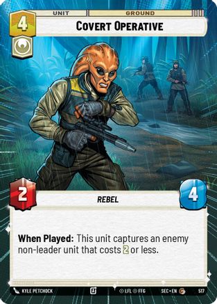 Covert Operative (Hyperspace) (517) [Secrets of Power] Star Wars: Unlimited Single Disney
