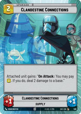 Clandestine Connections (Hyperspace) (528) [Secrets of Power] Star Wars: Unlimited Single Disney