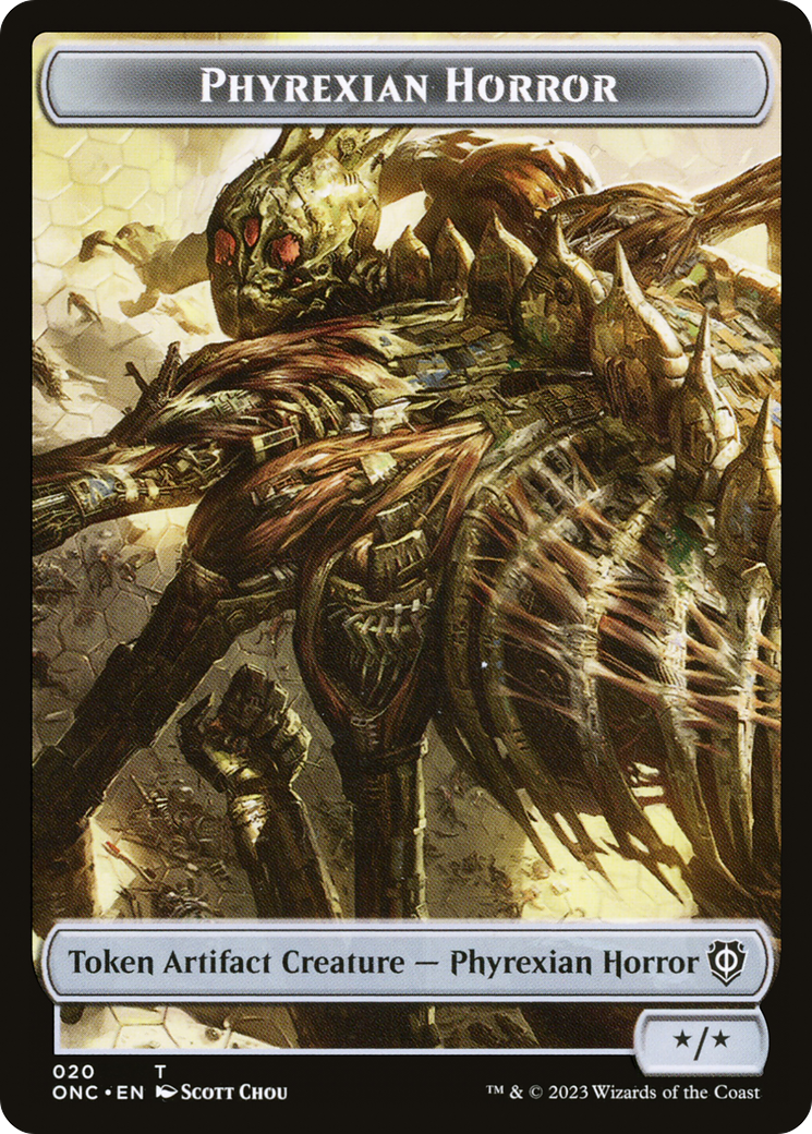 Phyrexian Horror (TONC-020) [Tokens] Phyrexia: All Will Be One Commander Tokens MTG Single Wizards of the Coast