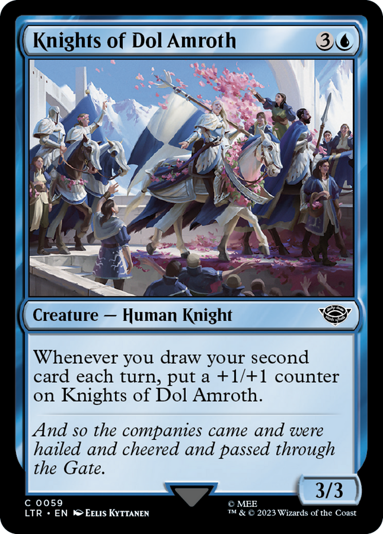 Knights of Dol Amroth (LTR-059) [The Lord of the Rings: Tales of Middle-earth] MTG Single Wizards of the Coast