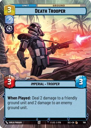 Death Trooper (Hyperspace Foil) (786) [Secrets of Power] Foil Star Wars: Unlimited Single Disney