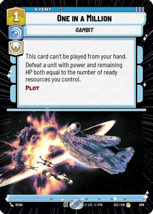 One in a Million (Hyperspace Foil) (809) [Secrets of Power] Foil Star Wars: Unlimited Single Disney