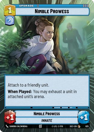 Nimble Prowess (Hyperspace Foil) (825) [Secrets of Power] Foil Star Wars: Unlimited Single Disney