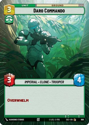 Daro Commando (Hyperspace Foil) (869) [Secrets of Power] Foil Star Wars: Unlimited Single Disney