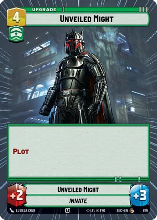 Unveiled Might (Hyperspace Foil) (879) [Secrets of Power] Foil Star Wars: Unlimited Single Disney