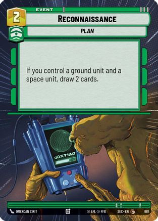 Reconnaissance (Hyperspace Foil) (881) [Secrets of Power] Foil Star Wars: Unlimited Single Disney