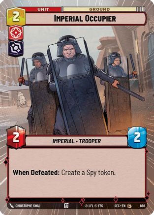 Imperial Occupier (Hyperspace Foil) (888) [Secrets of Power] Foil Star Wars: Unlimited Single Disney
