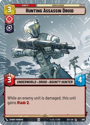 Hunting Assassin Droid (Hyperspace Foil) (890) [Secrets of Power] Foil Star Wars: Unlimited Single Disney