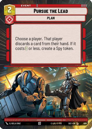 Pursue the Lead (Hyperspace Foil) (934) [Secrets of Power] Foil Star Wars: Unlimited Single Disney