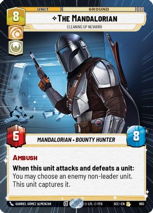 The Mandalorian - Cleaning up Nevarro (Hyperspace Foil) (965) [Secrets of Power] Foil Star Wars: Unlimited Single Disney