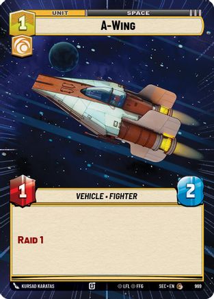 A-Wing (Hyperspace Foil) (969) [Secrets of Power] Foil Star Wars: Unlimited Single Disney
