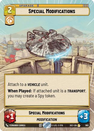 Special Modifications (Hyperspace Foil) (983) [Secrets of Power] Foil Star Wars: Unlimited Single Disney